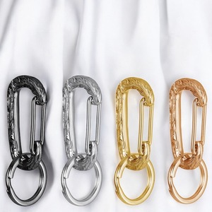 《選べる４色》カラビナ サングラスホルダー 鍵 キーホルダー ハワイアンジュエリー  ステンレス キーチェーン 幸運 ギフト ラッピング無料 送料無料 lei-GKSS08