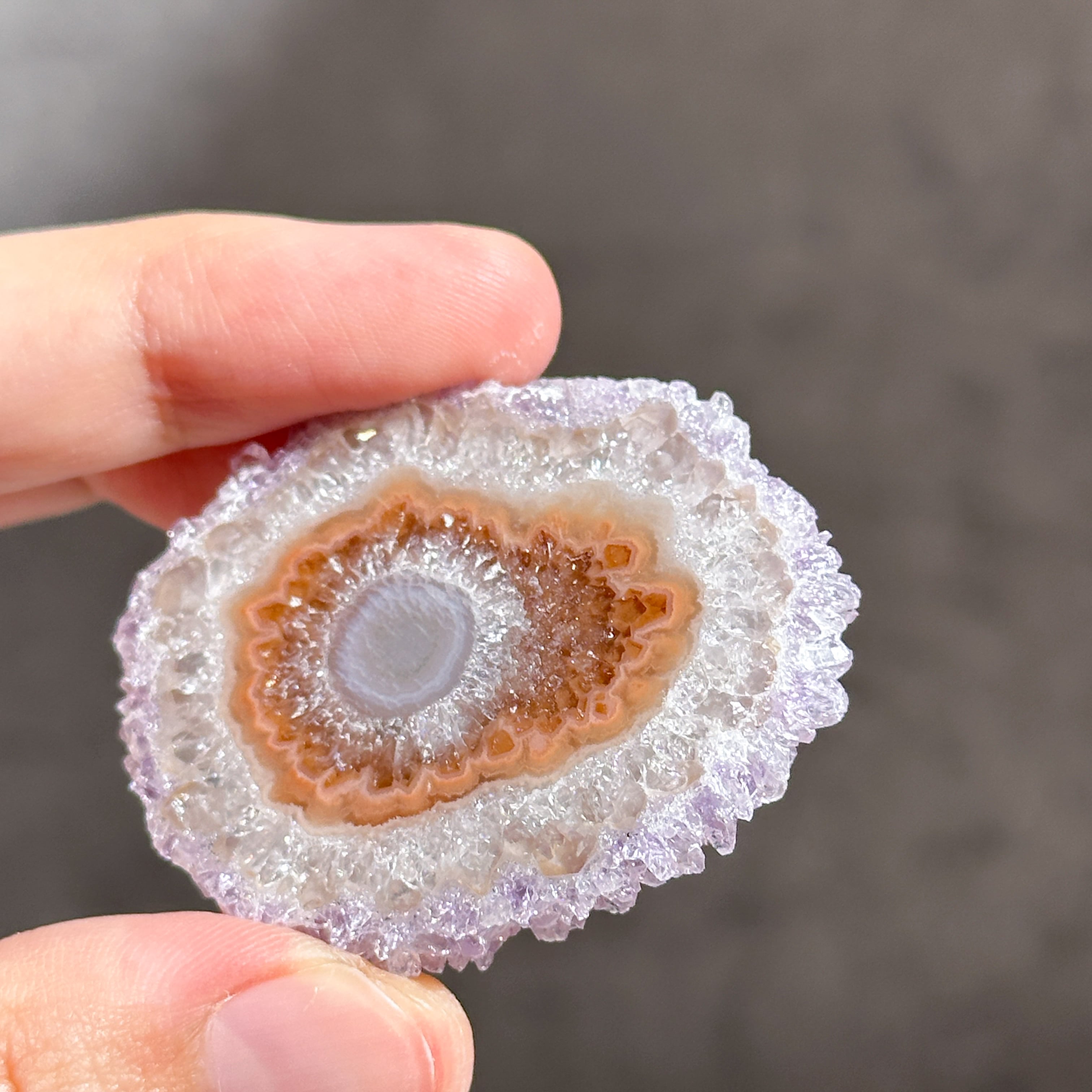 フラワーアメジスト スライス72◇ Flower Amethyst ◇天然石・鉱物