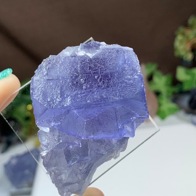 19.幻想的な色合い☆ヤオガンシャン産・ブルーフローライト原石