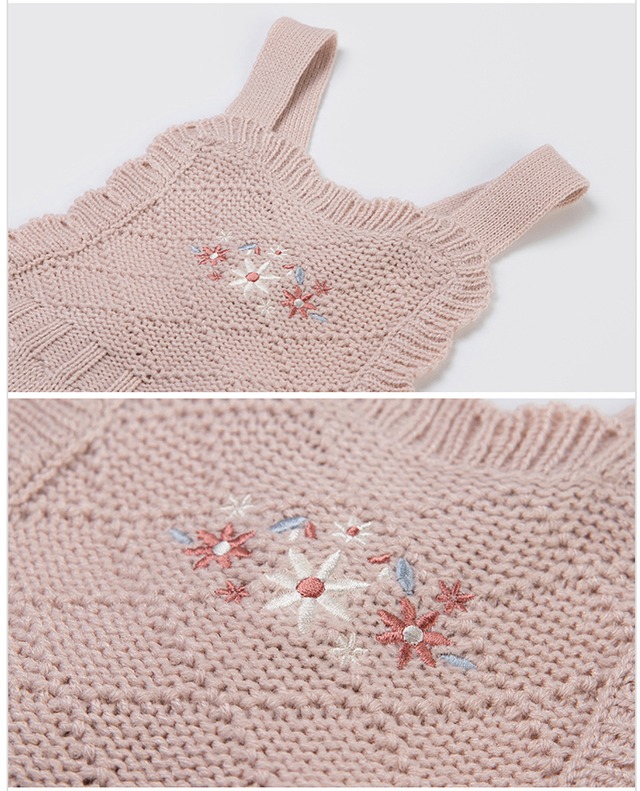 【80 即納】 Fen knit baby overall
