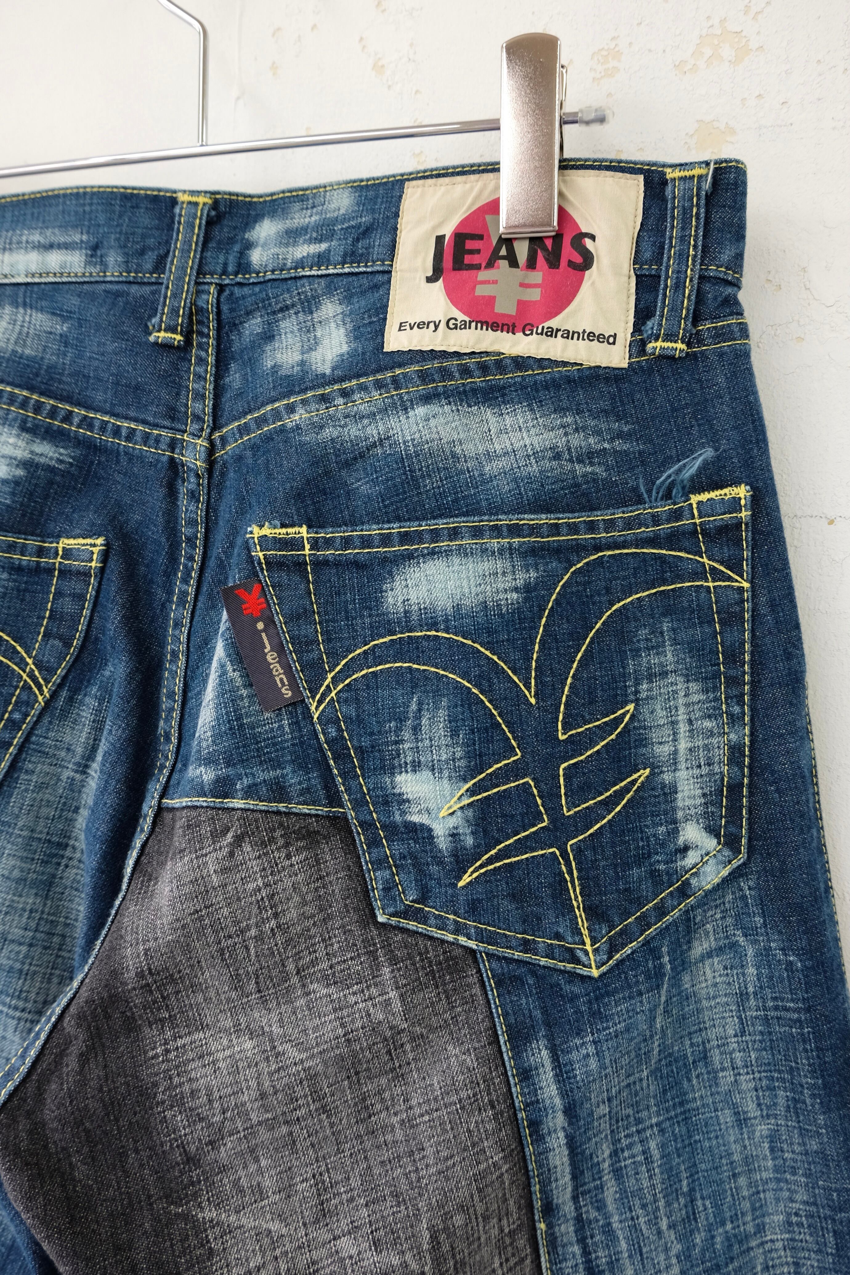 YEN JEANS by MICHIKO KOSHINO switching design denim pants | gamustore