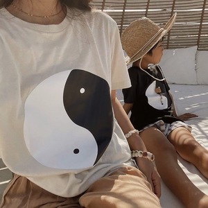 OTONA Tee〈 yin yang clasicc 〉陰陽 太陽 月 クラシック