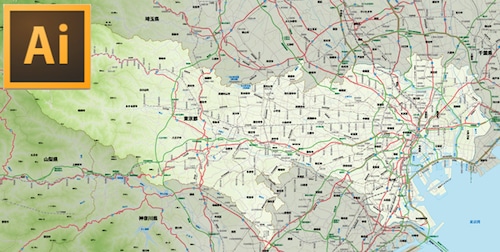 都道府県地図（FULL）-東京都