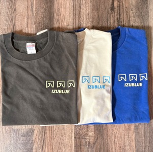 IZUBLUE　3WAVEワンポイント　フェードウォッシュTシャツ