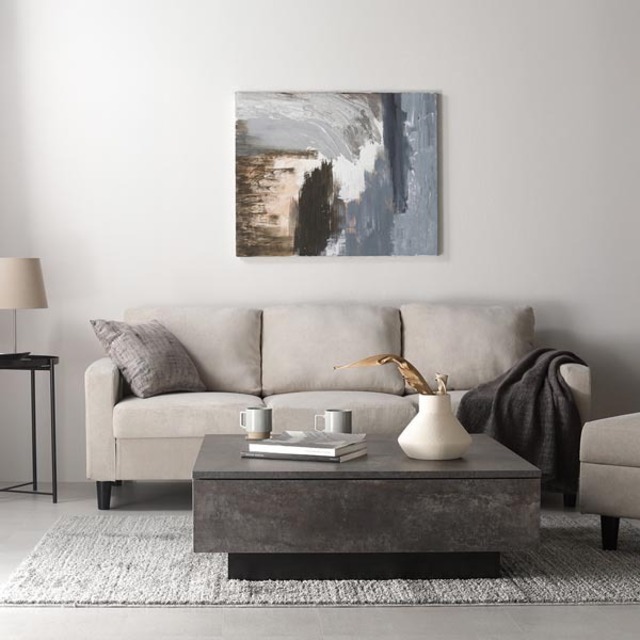 【70cm幅】大量収納できる引出し付 センターテーブル