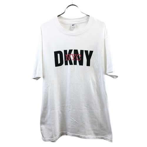 『90s DKNY 』ビッグシルエット オーバーサイズ  ロゴ プリント Tシャツ  USED 古着