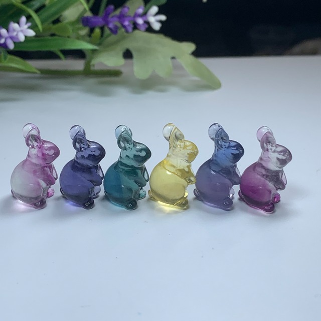 10.フローライトうさぎさん大家族セット