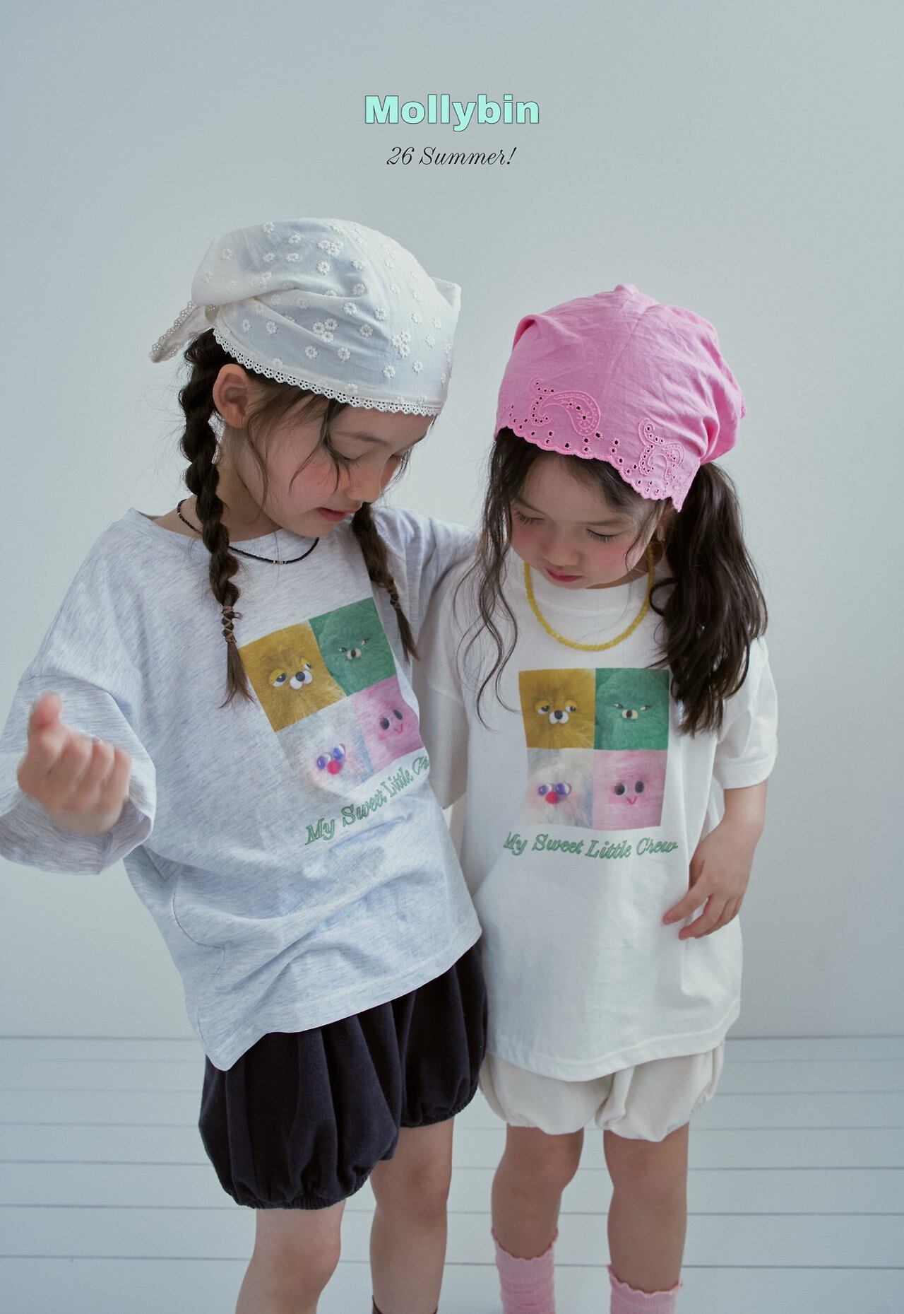 新作即納◆95-105 ふわもこプリントTシャツ-Mollybin