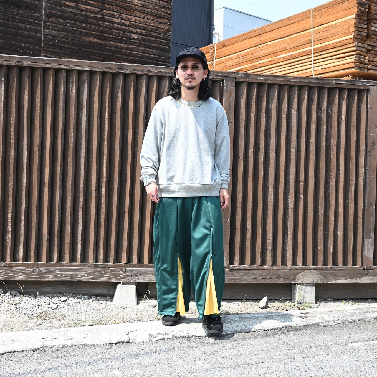 KUON / GANKO別注 Sashiko Sweatshirt style1