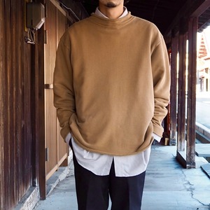 THE TERRITORY AHEAD roll neck sweatshirt M /beige