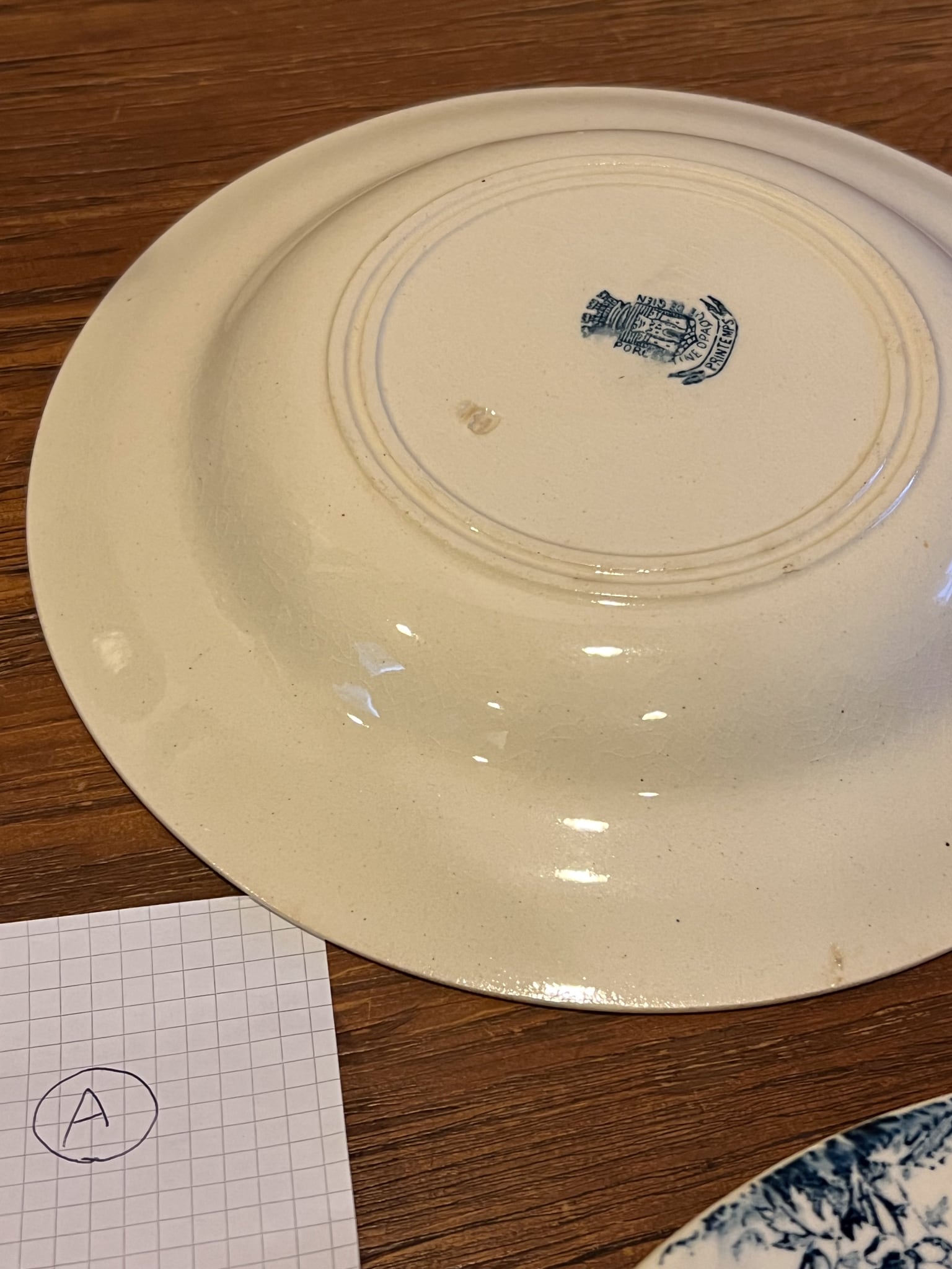 人気のジアン スープ皿 アンティークプレート フランスアンティークA〜C