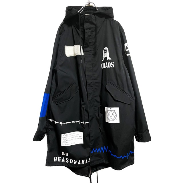 UNFINISHEDミリタリーモッズコートblack01