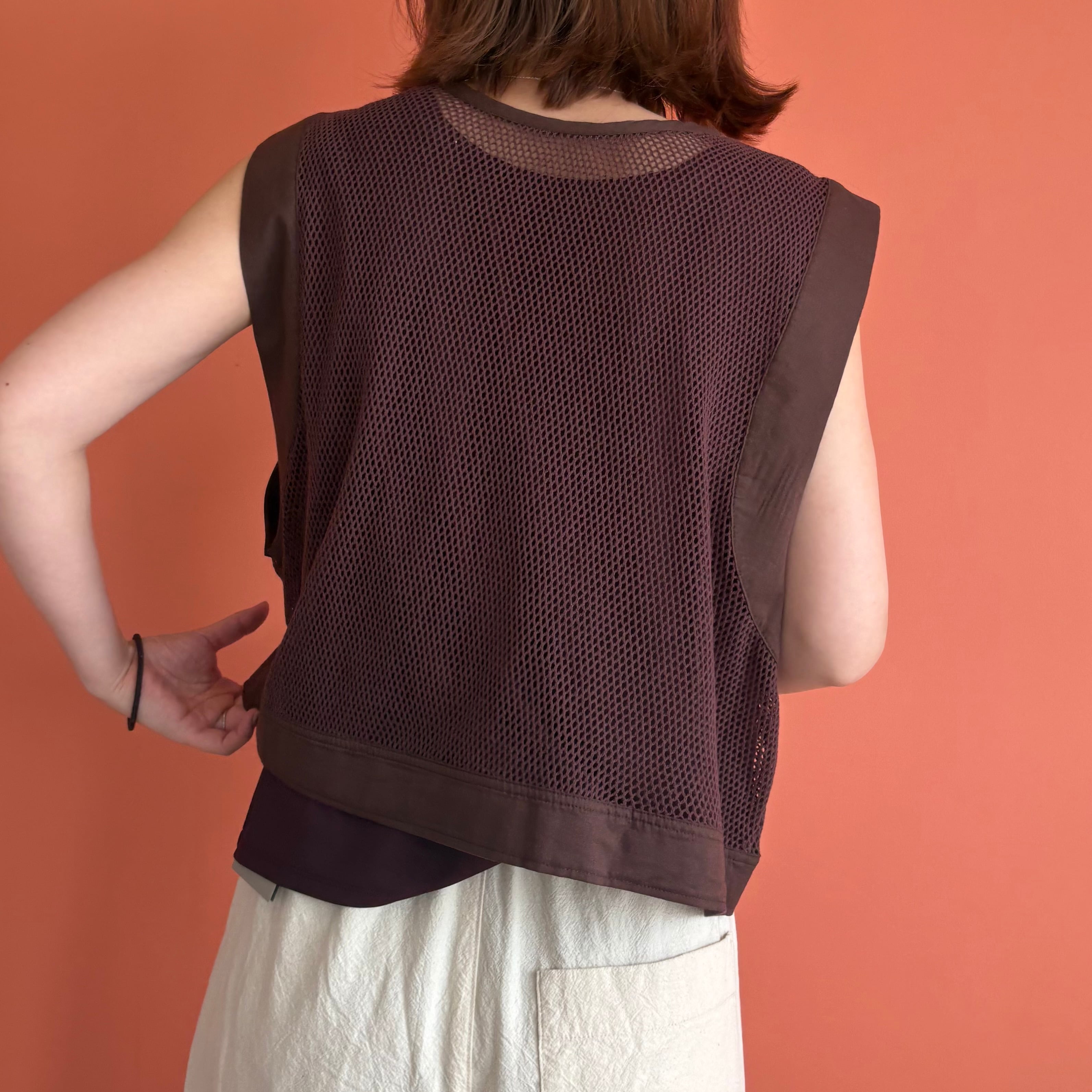 PRIORITY アイレットレースメッシュタンク PRIORITY 】アイレットレースメッシュタンク | valance 福井