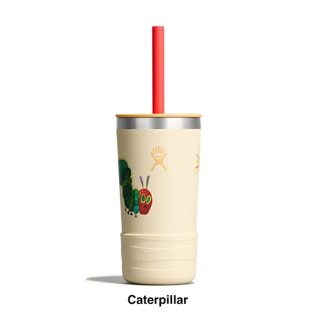 Hydro Flask（ハイドロフラスク）12 oz Tumbler Kids With Straw Lid -Eric Carle™ Collection　エリックカール "はらぺこあおむし"　フラスク・水筒
