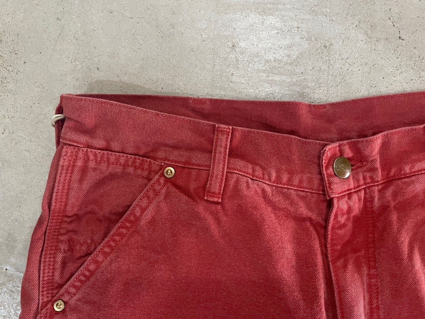 メンズ orSlow オアスロウ DAD'S FIT OXFORD PAINTER PANTS ダッズ