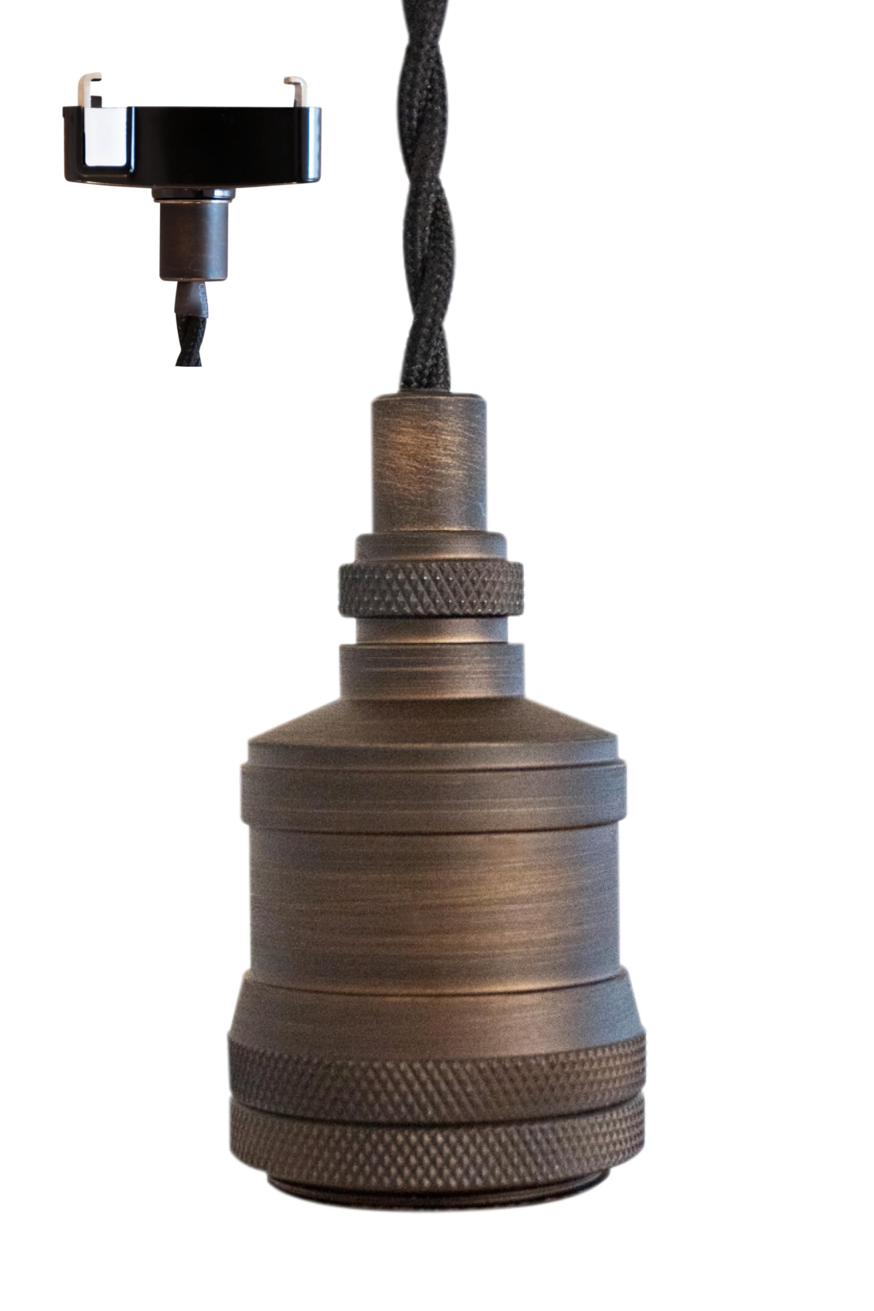 【数量限り】Ampoule ペンダントライト 1灯 E26 電球別売 アンティークブラック レトロ ヴィンテージ カフェ Ressio レシオ 1P