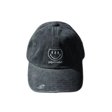 【over print 】ICONIC SPIRIT PIGMENT CAP / CHARCOAL【オーバープリント】