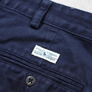 90s Polo by Ralph Lauren POLO CHINO ANDREW navy W32L25相当 古着