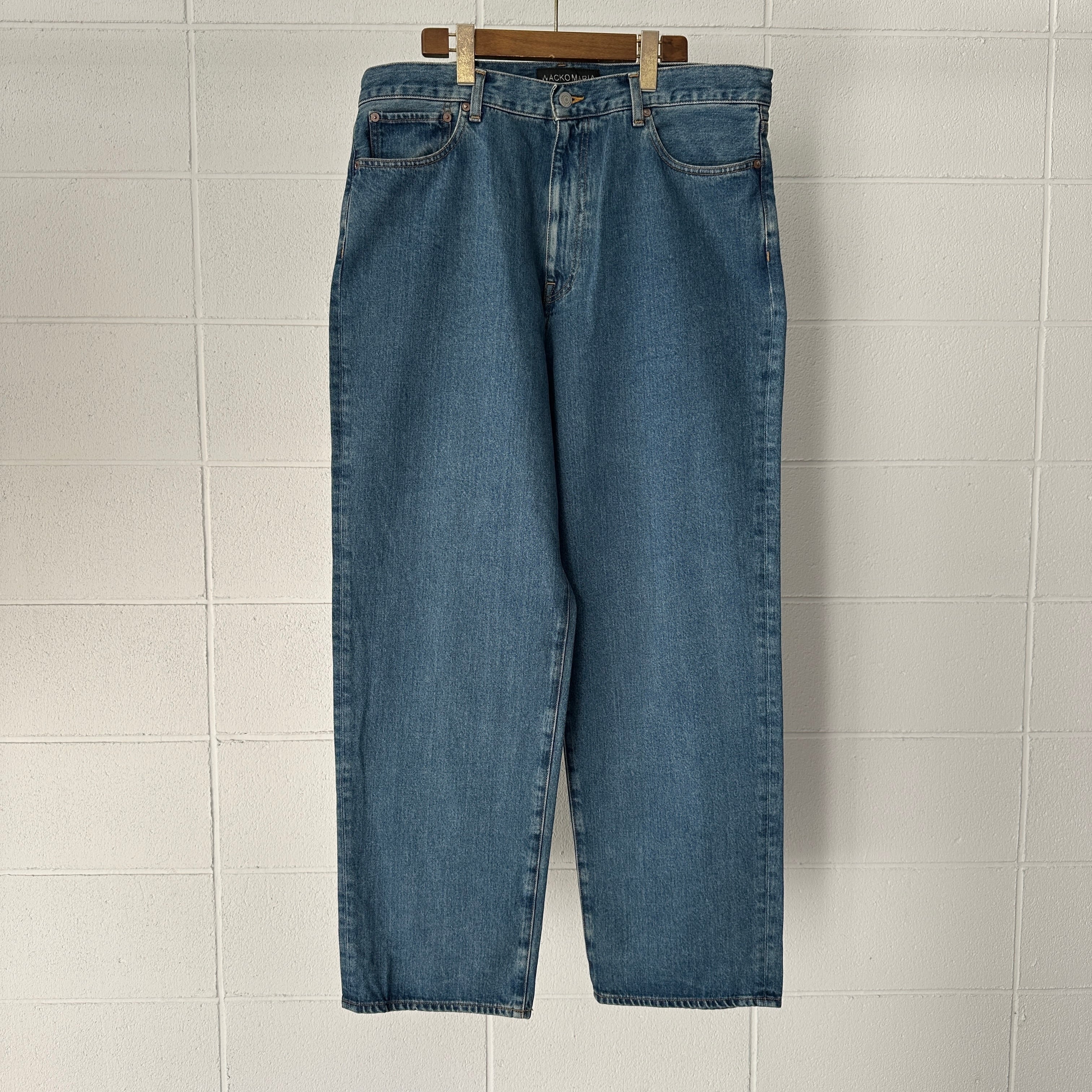 WACKOMARIA WASHED DENIM PANTS | integral 