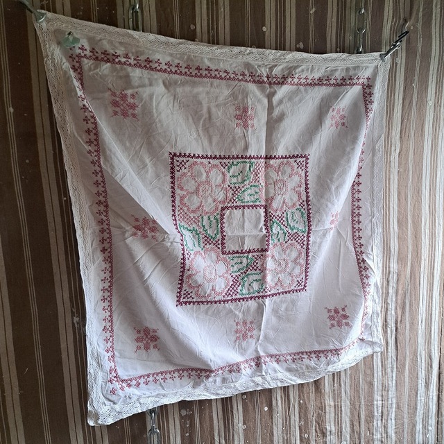 ヨーロッパ 刺繡クロス used [510014]