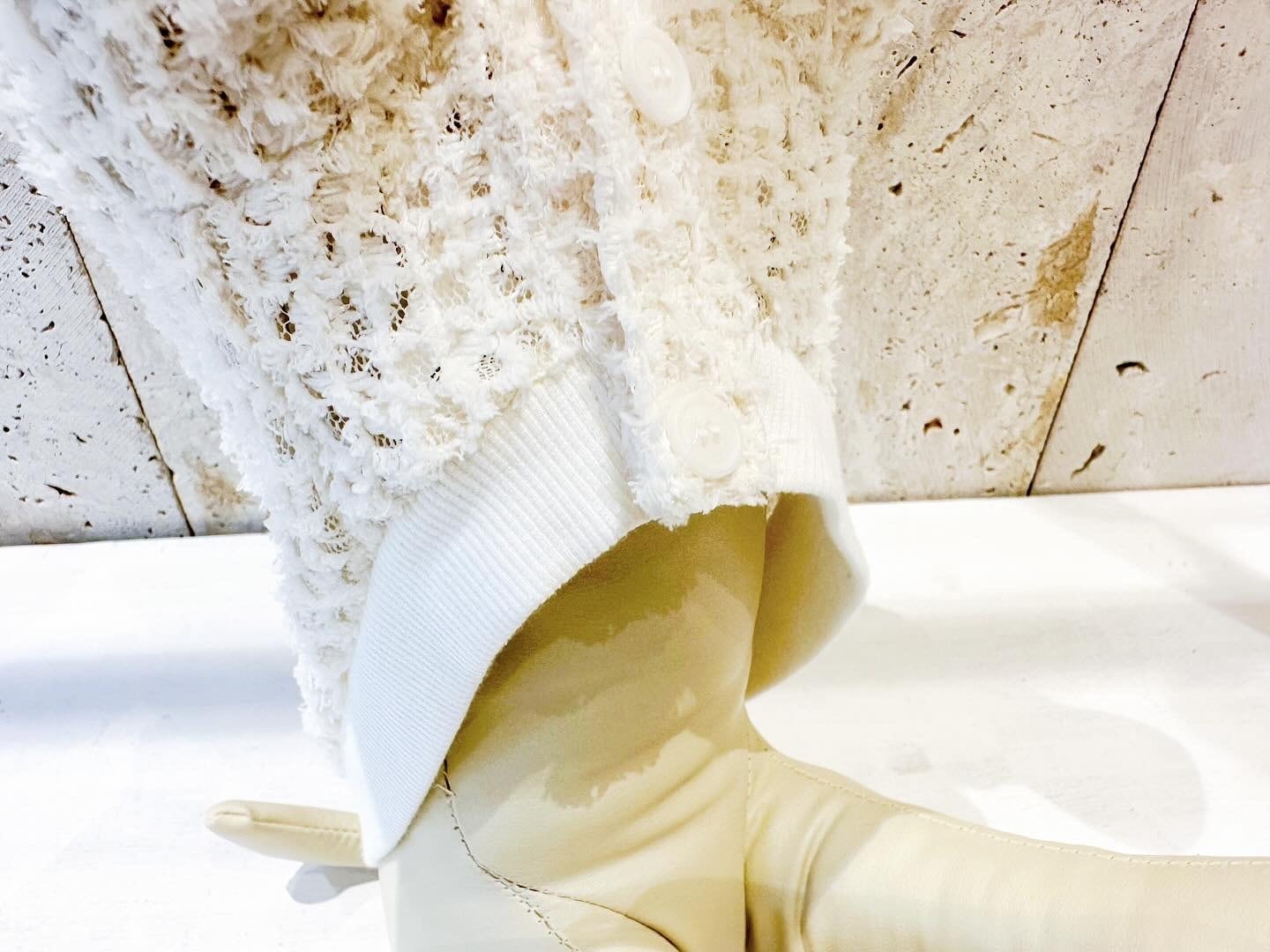 ワッペンフェザーカーディガン | DENIM ROSE