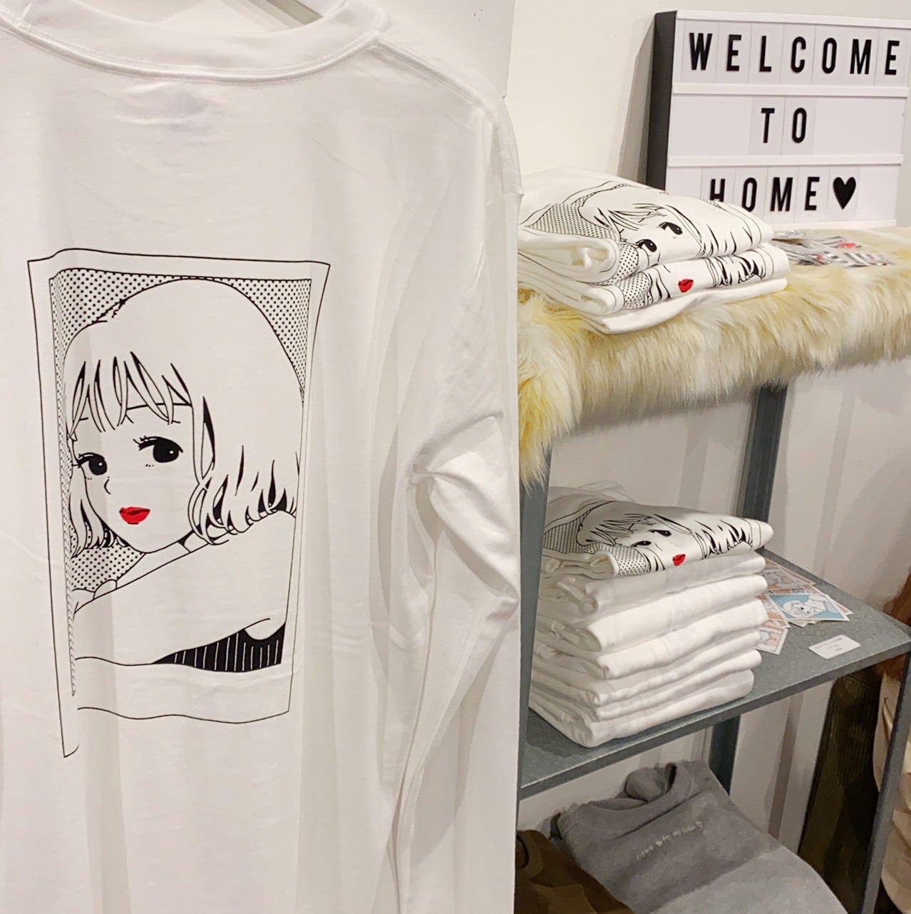 【SALE】ヨシフクホノカ×HOME ロングスリーブT-shirt | HOME