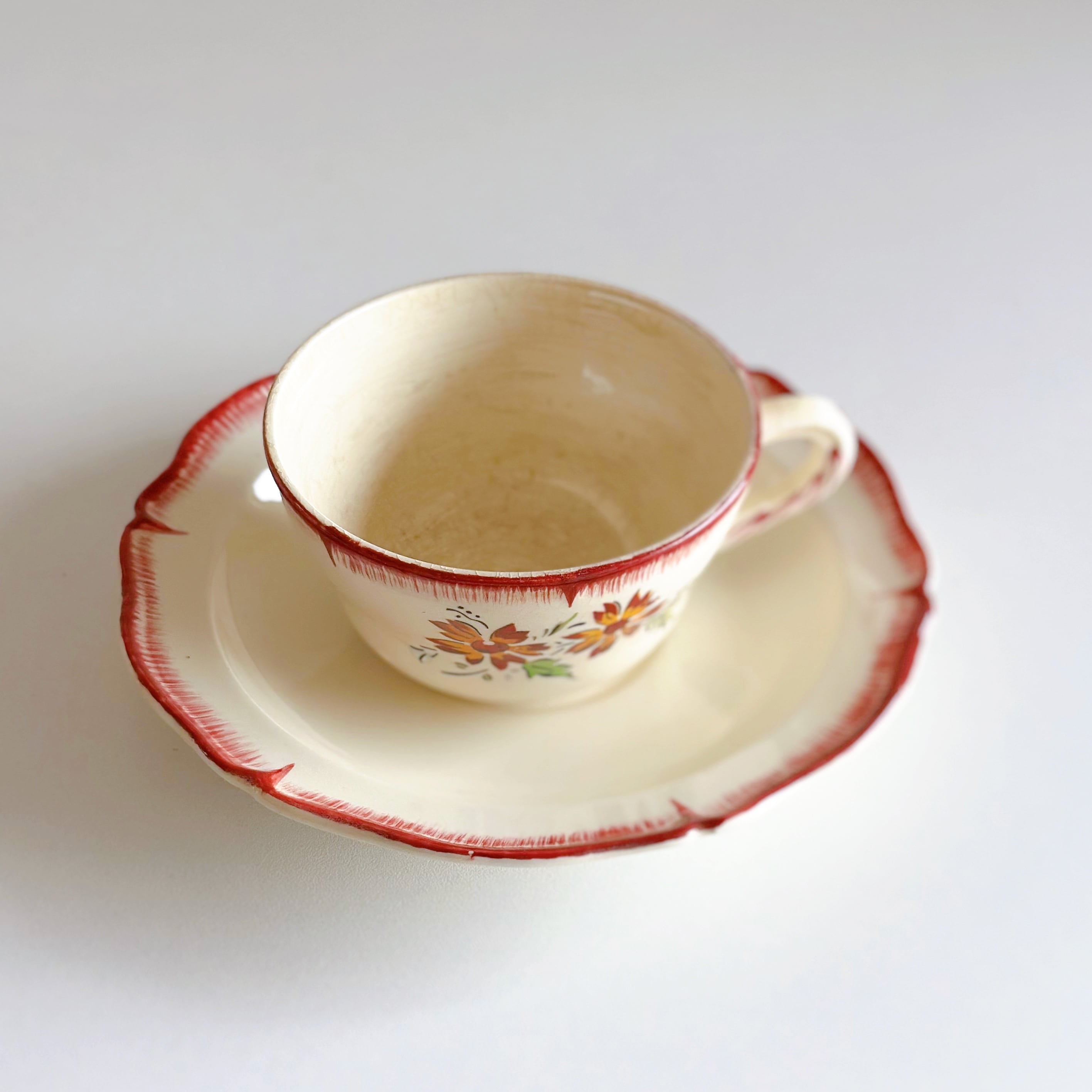 Creil et Montereau クレイユ・モントロー カップ&ソーサー B