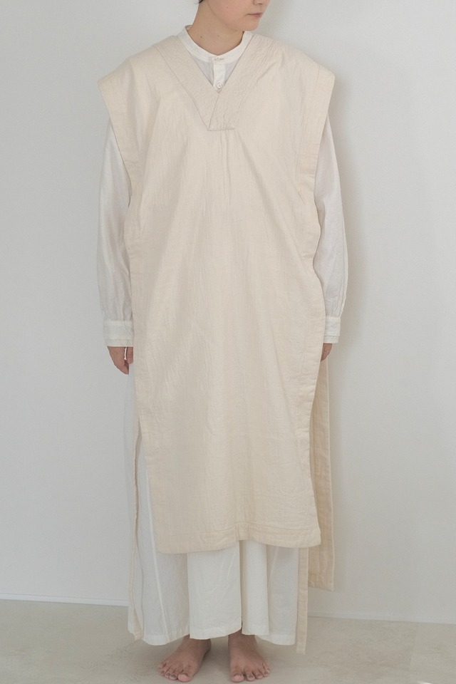 Gauze cuftan - Ivory
