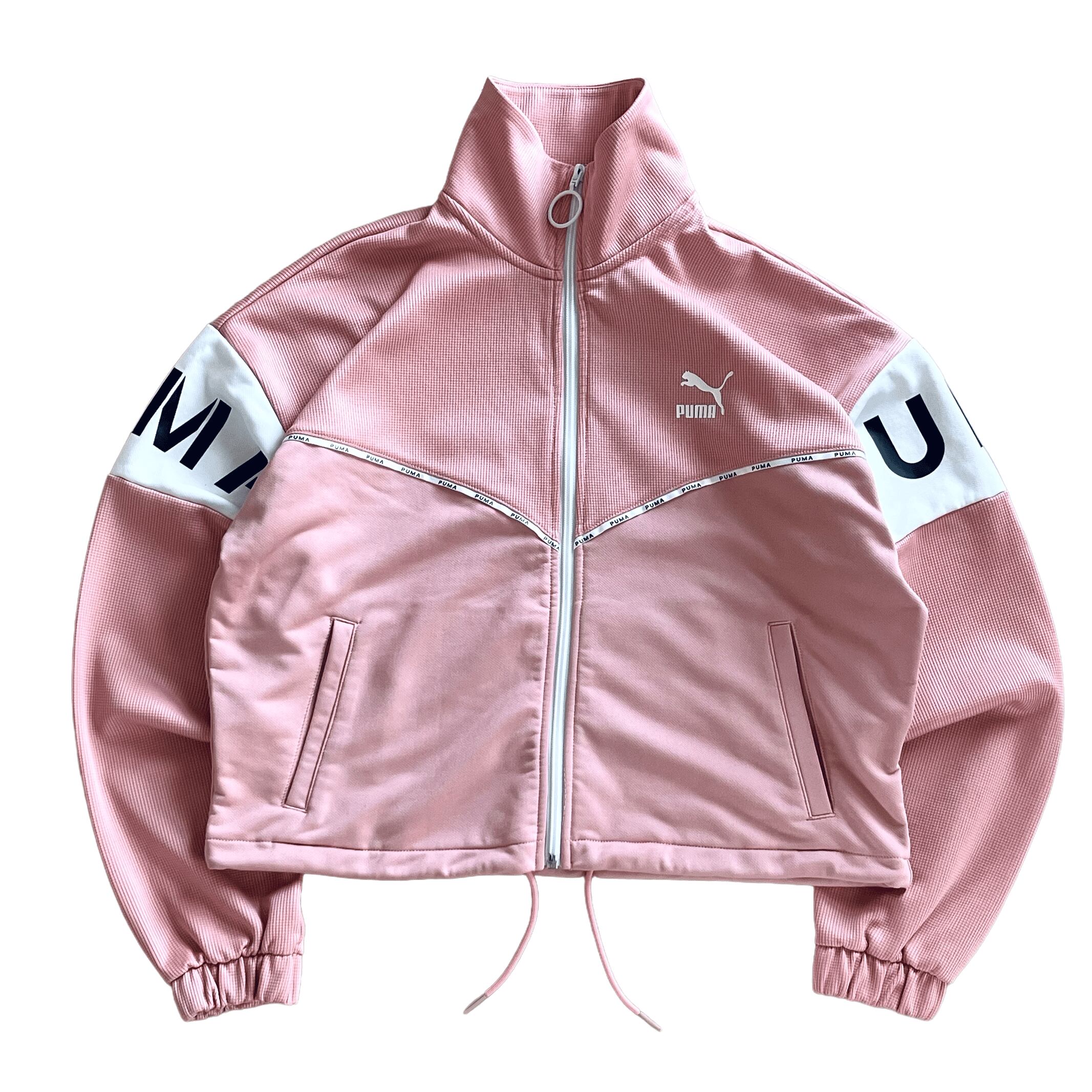 良品】プーマ XTG トラックジャケット M ピンク レディース ジャージ
