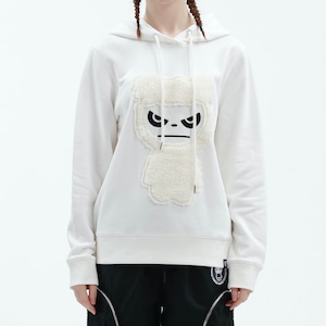 SALE 送料無料【HIPANDA ハイパンダ】レディース フーディー スウェット WOMEN'S SNOW PANDA PRINT HOODIE SWEAT SHIRT / WHITE