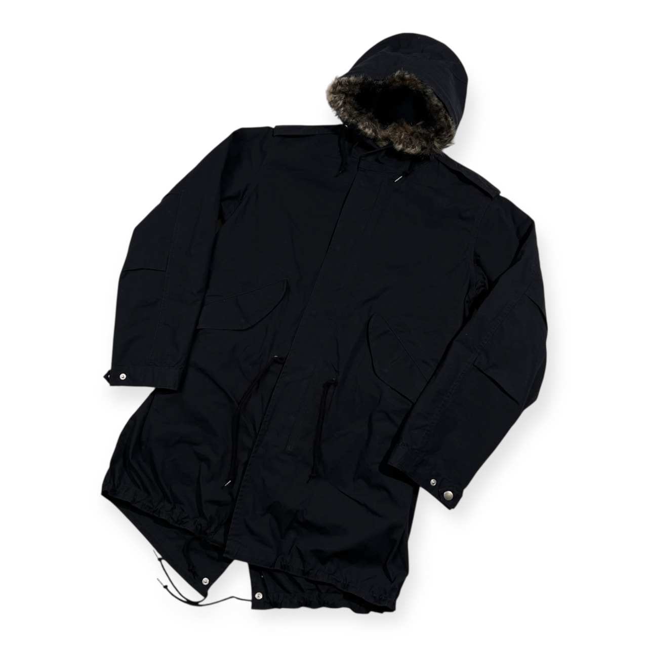 BEAUTY&YOUTH ビューティーアンドユース ユナイテッドアローズ ライナー付き モッズコート ミリタリー サイズ L /ブラック