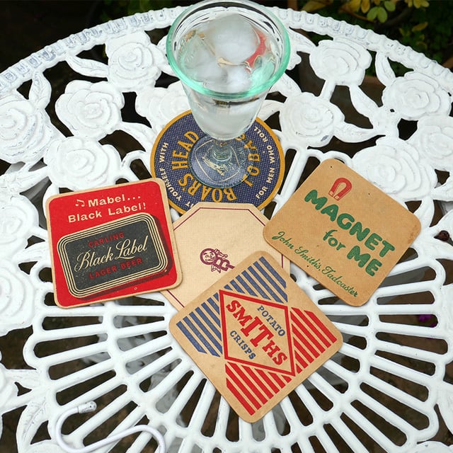 ヴィンテージ フランスの古いコースター5枚セット | brocanteMANY