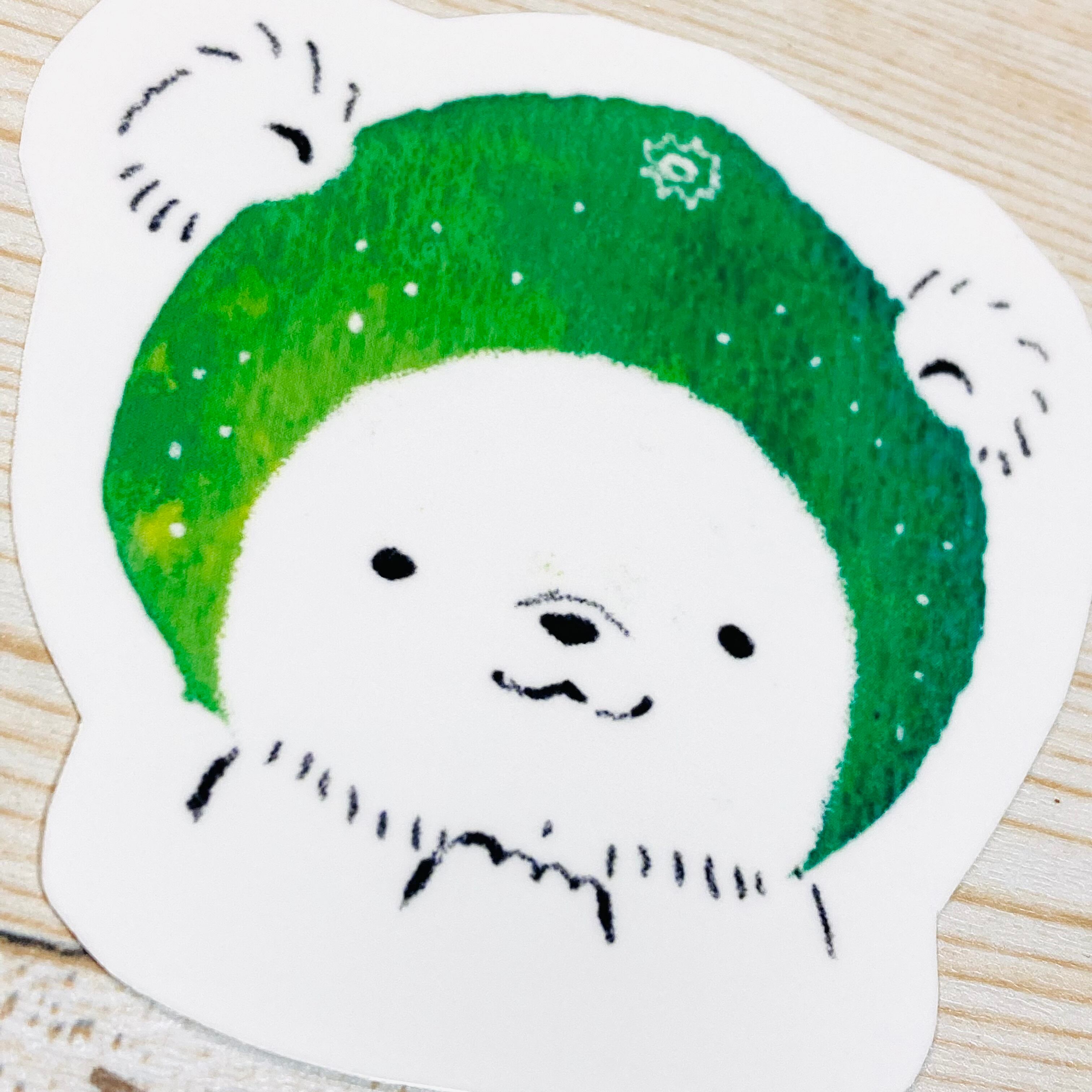 白くまステッカー◎柑橘的