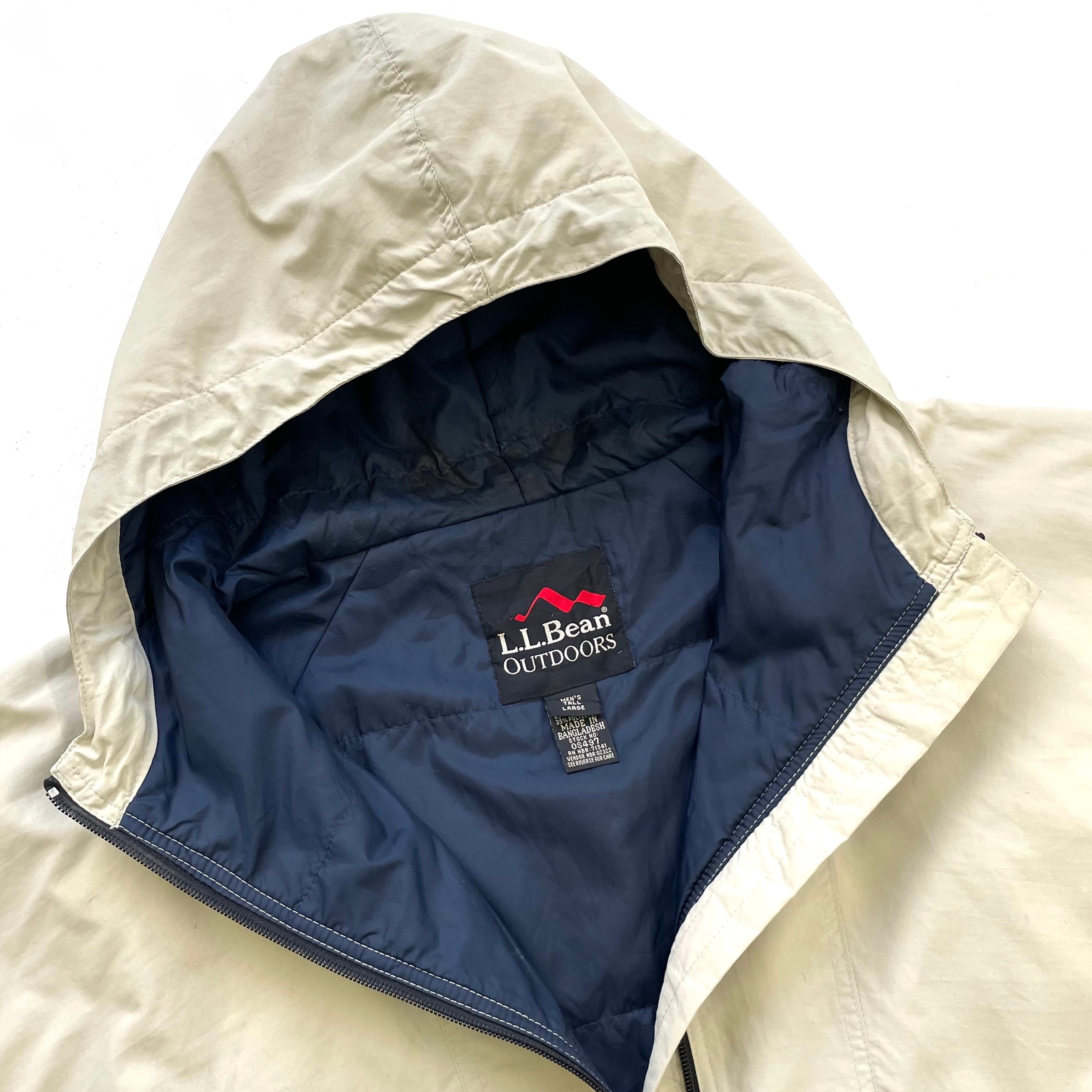 2000's L.L.Bean 3M Thinsulate anorak ベージュ アノラックパーカー ...