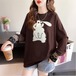 【秋冬新作】裏起毛ファッショントップス♪ブラック/ブラウン2色展開◆#stbfot-2kn27177
