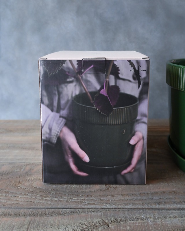 【植木鉢】sagaform　Elise   Ø17 cm - Green　陶器【北欧インテリア】