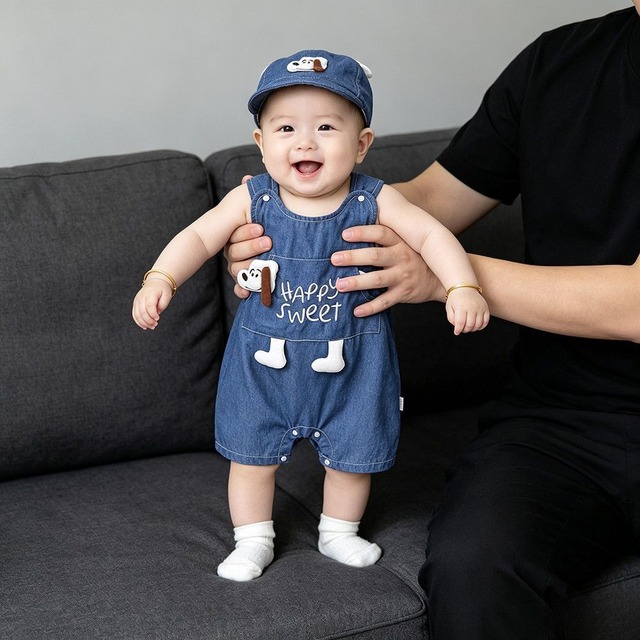 【BABY】Happy sweetデニムオールインワン