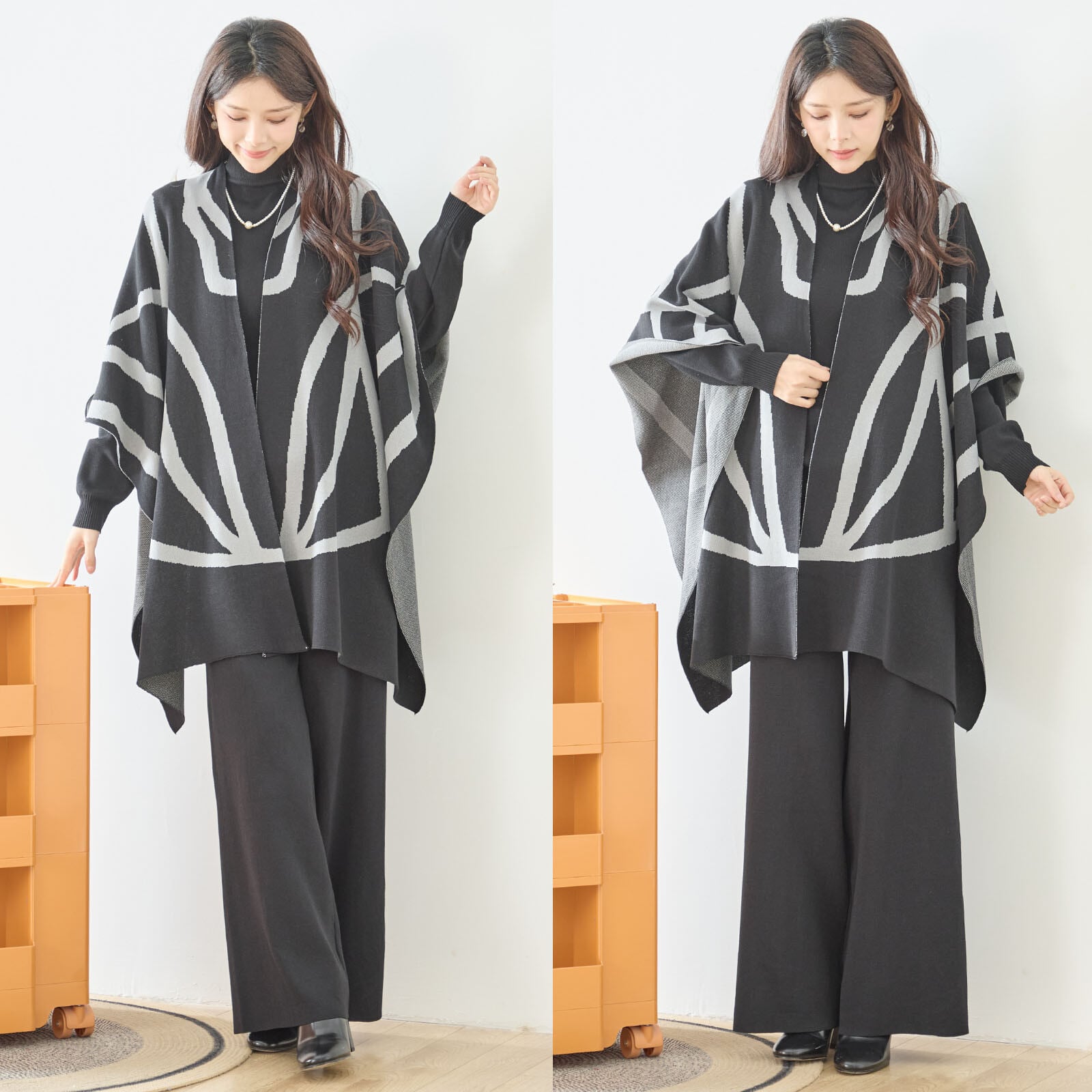 【M〜L】3点セット ニット素材(N62-033)