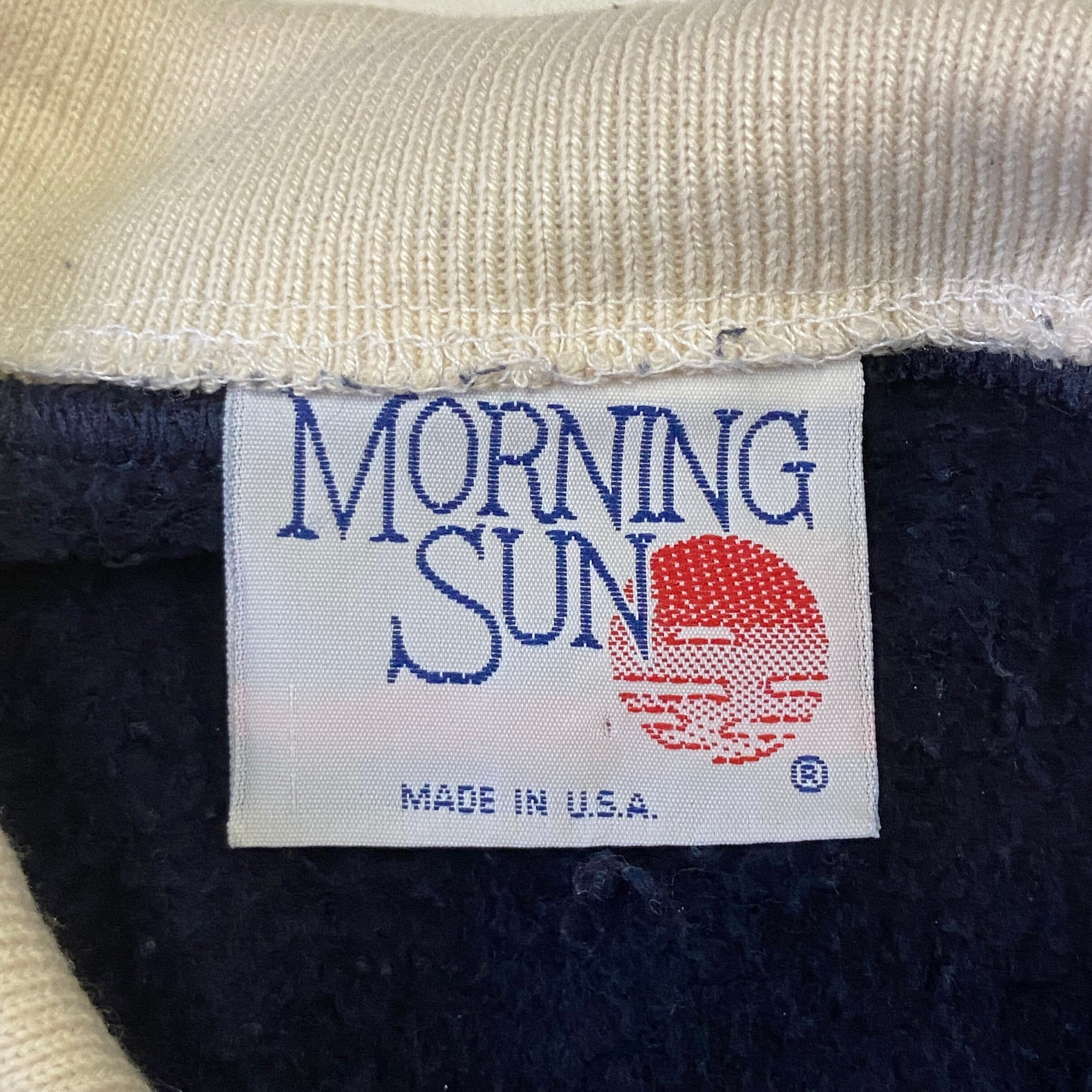 USA製 90年代 MORNING SUN モーニングサン ひまわり 刺? 襟付き 花 