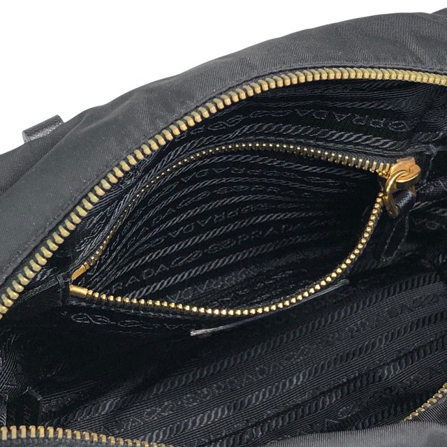 PRADA プラダ ショルダーバッグ ブラック サフィアーノ 2WAY ミニボストン vintage ヴィンテージ オールド 8z5ju7