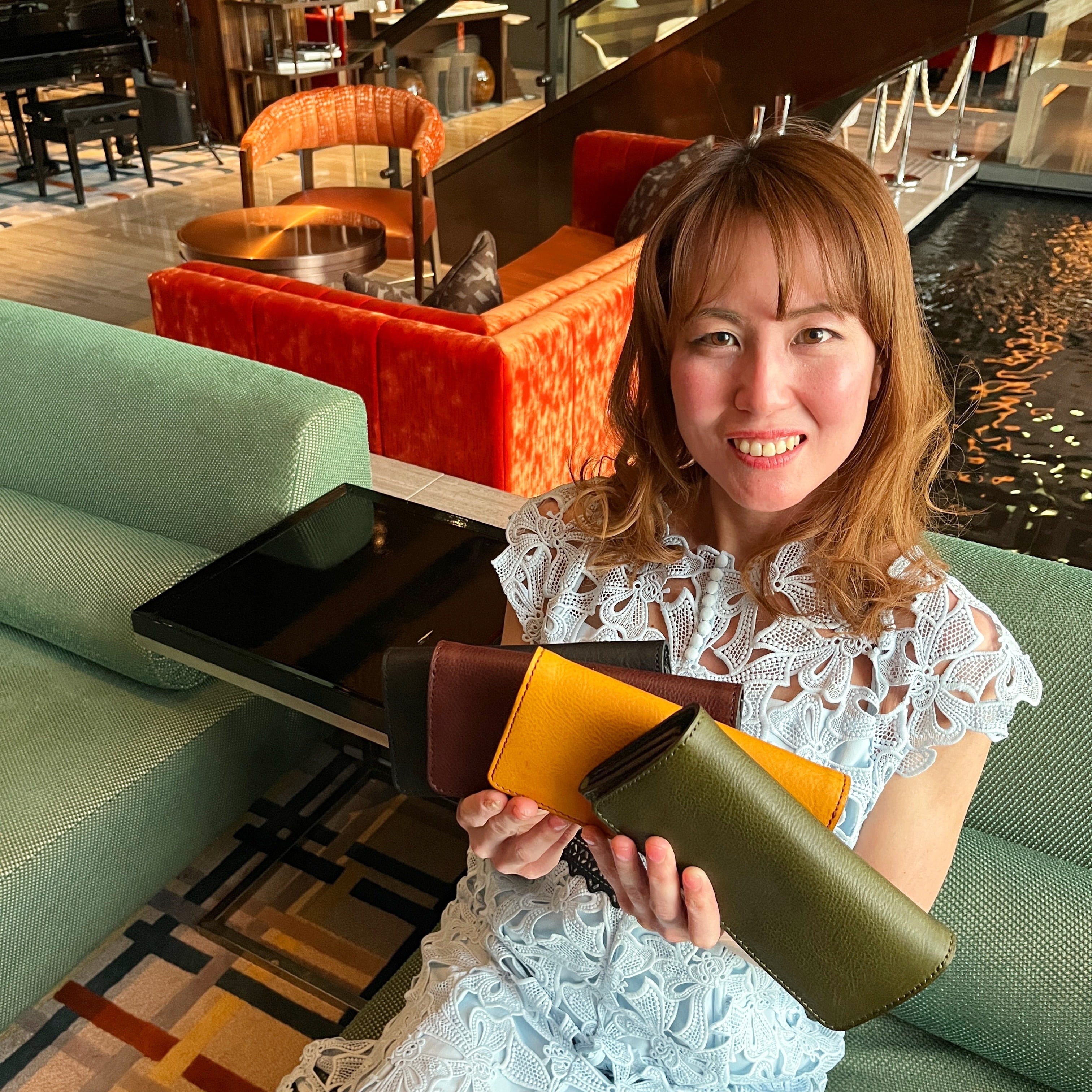 田淵 華愛 　最高級 本革の長財布 43ec76d67b31e469ea7dd6044ca207