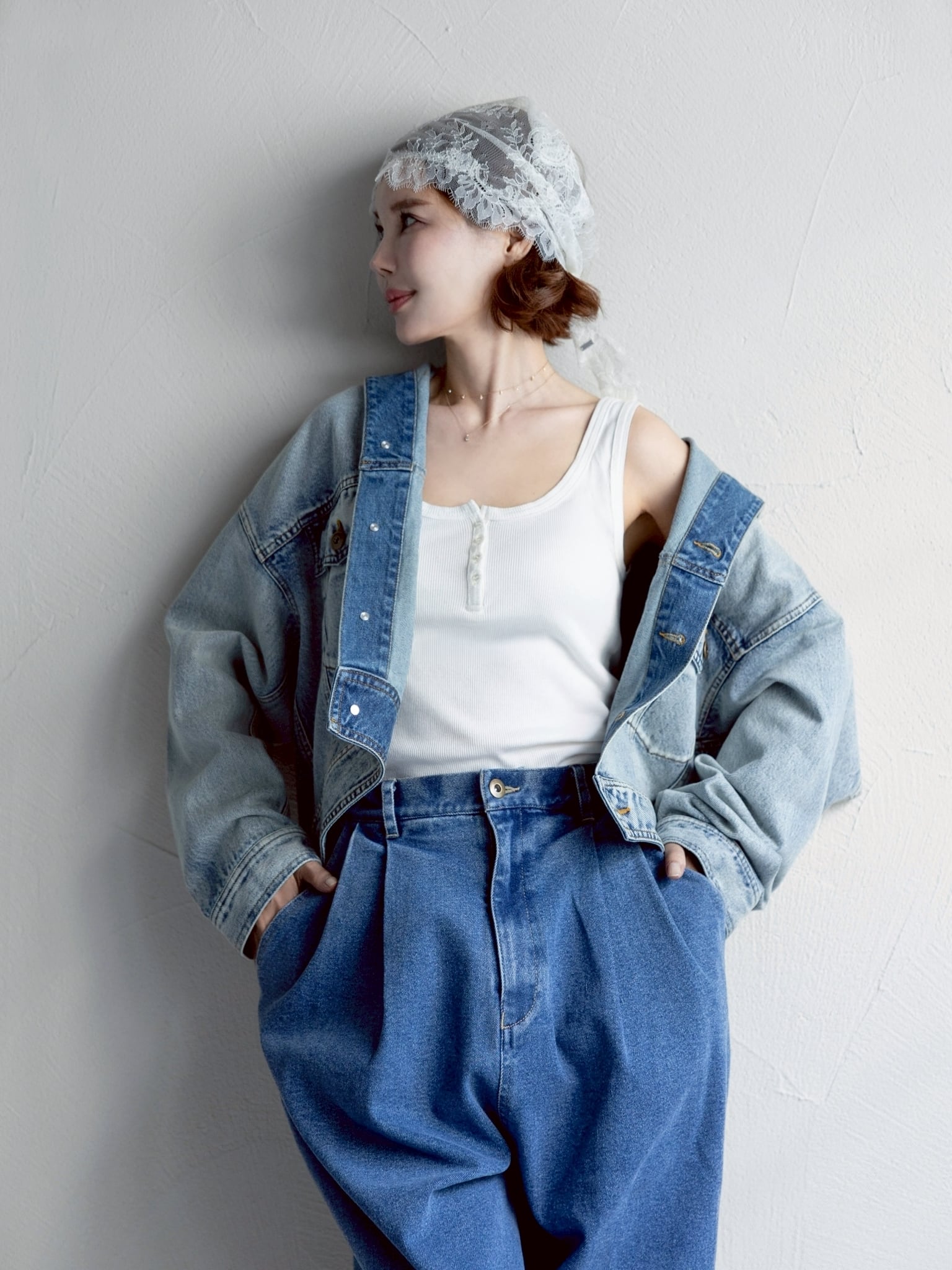 fete f Tucked Denim Pants タックデニムパンツ 再販商品!!】Tucked Denim Pants タックデニムパンツ☆決済から1週間