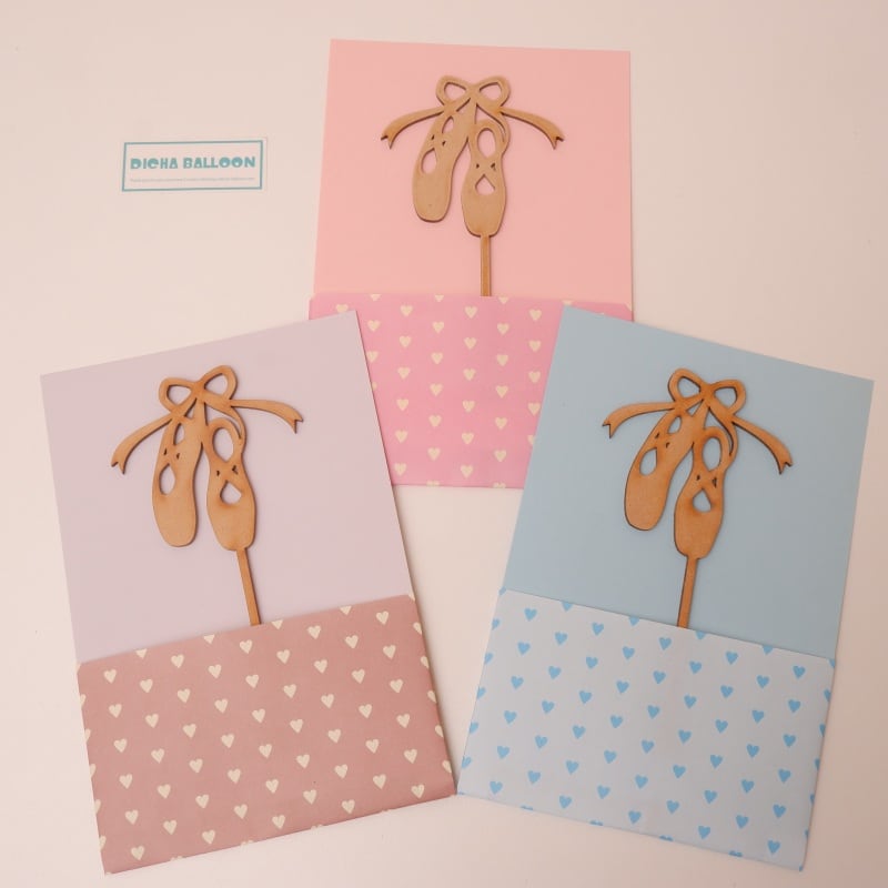 【木製トッパー】バレエシューズ