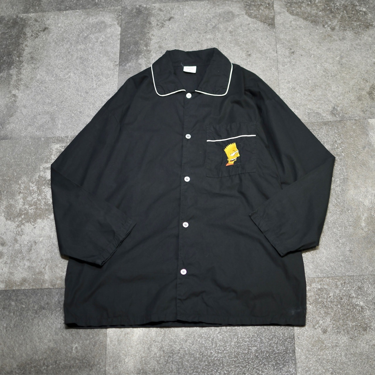 98's The Simpsons embroidery design pajama shirt