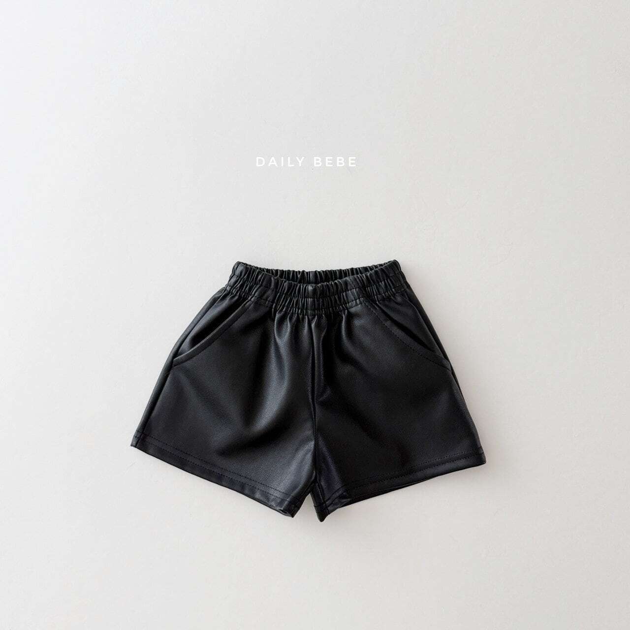 【取寄】Dailybebe フェイクレザーショートパンツ｜秋服｜韓国子供服｜26/AT