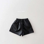【取寄】Dailybebe フェイクレザーショートパンツ｜秋服｜韓国子供服｜26/AT