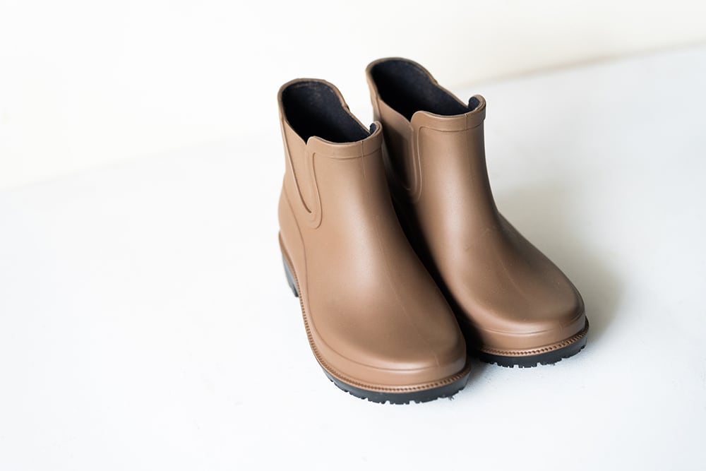 レインシューズ 】 ブラウン hanamikoji | hanamikoji shoes - 花見