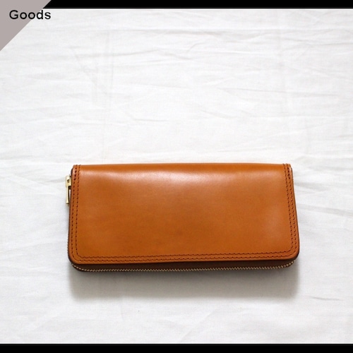 vasco オイルドレザーロングウォレット LEATHER VOYAGE ROUND ZIP LONG WALLET　VSC-701Z タン（MEAL）