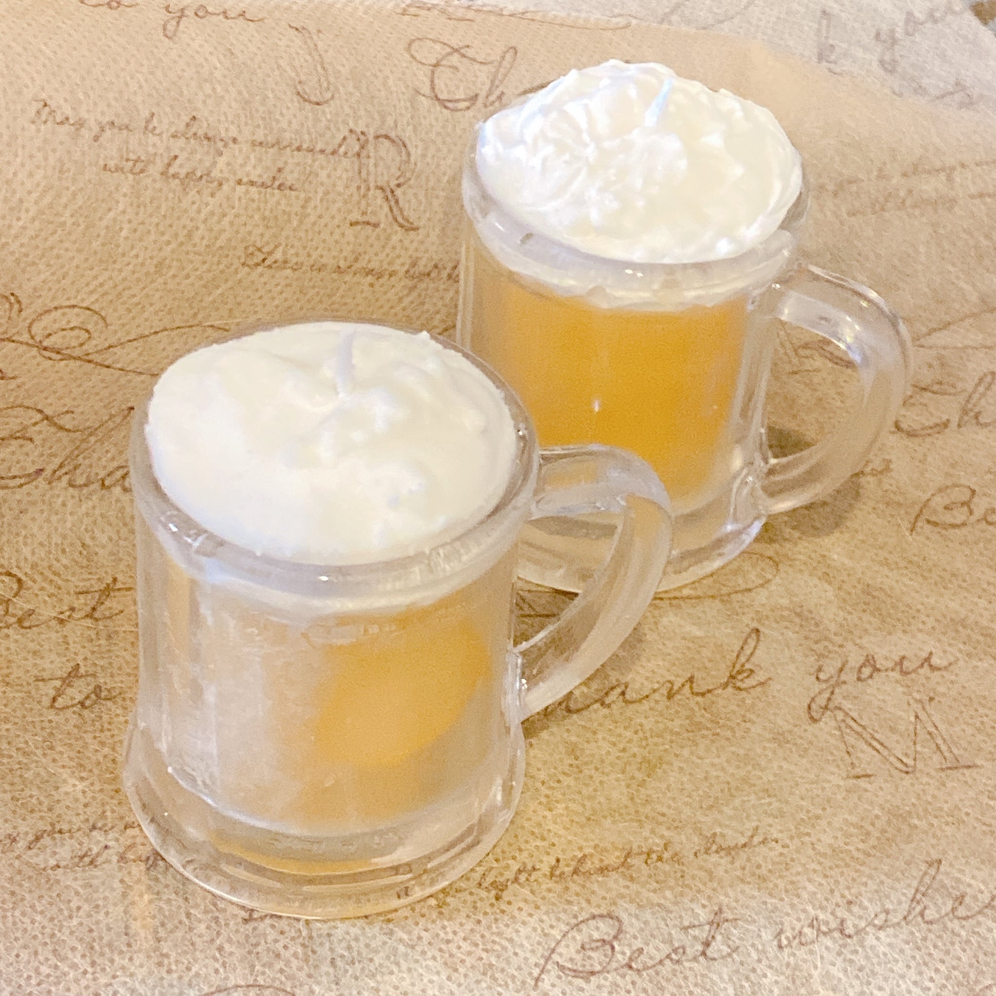 ビール キャンドル 1個 国産蜜蝋（みつろう）×ソイワックス L041