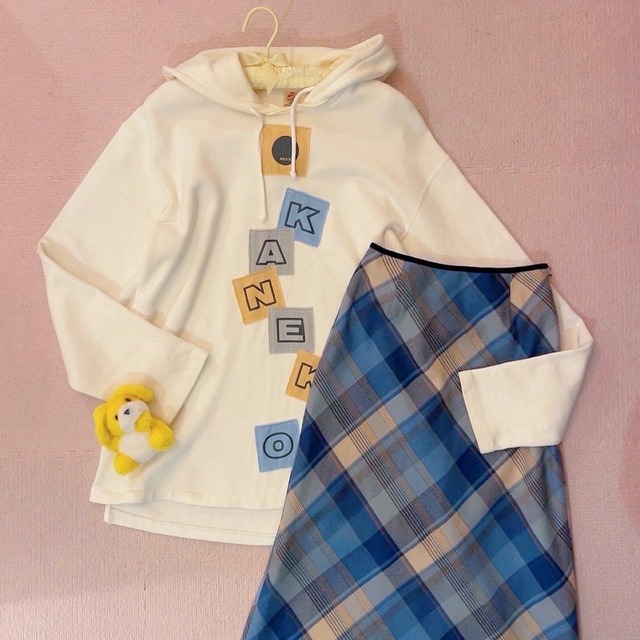 KANEKO ISAO / white hoodie sweat